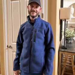 Jesse wearing jacket